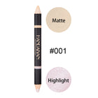 Tattoo Eyebrow 2 In 1 Double Head Eyebrow Pencil And Highlight Waterproof Lasting Eyes Black Brown Eye Brow Tint