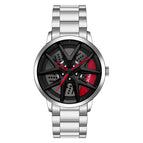 Steel Belt Silver Red