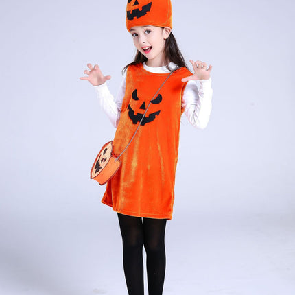 Children's Halloween costume girls pumpkin costume