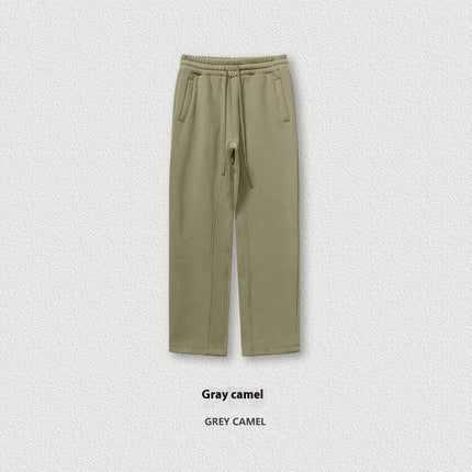 Solid Color Loose Track Pants Velvet Thickened Casual Pants