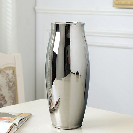 Decoration Soft Decoration Art Ceramic Gilded Silver Vase