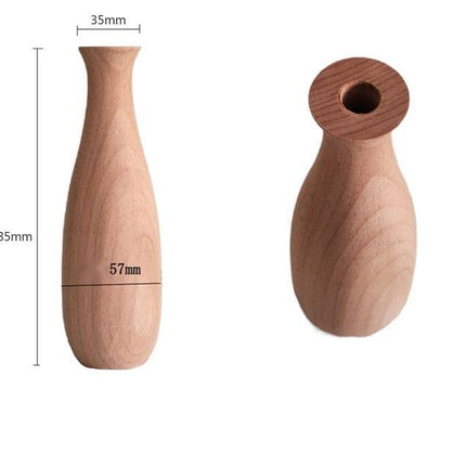 Living Room Solid Wood Dry Flower Vase Decoration