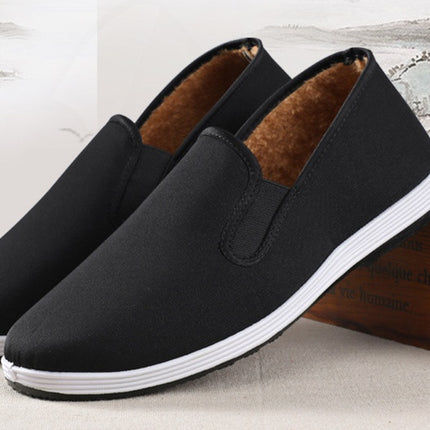 Cloth Shoes With Velvet And Thick Two Cotton Shoes For Men Injection Molding