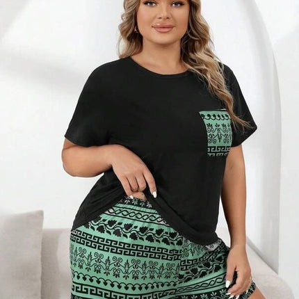Shorts Plus-sized Plus Size Women's Pajamas