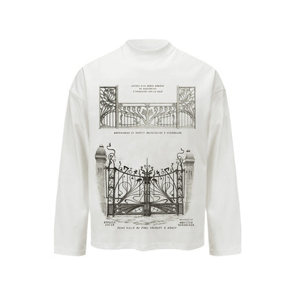 Spring And Autumn Pure Cotton Men And Women Loose Casual Top Long Sleeve