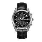 Fashion Men's Quartz Watch High-end Business Waterproof Watch Genuine Leather