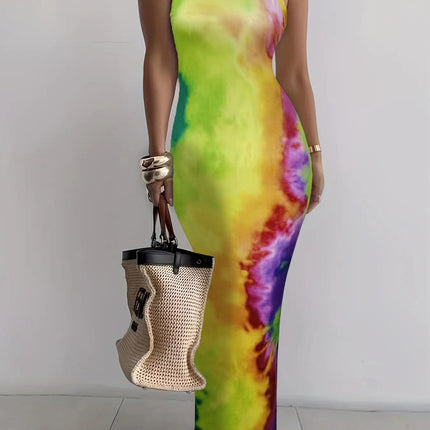 Summer New Suspender Slim Fit Slimming Long Dress