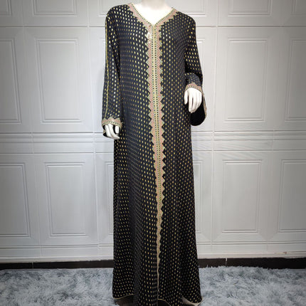 Summer Bronzing Muslim Dubai Gown
