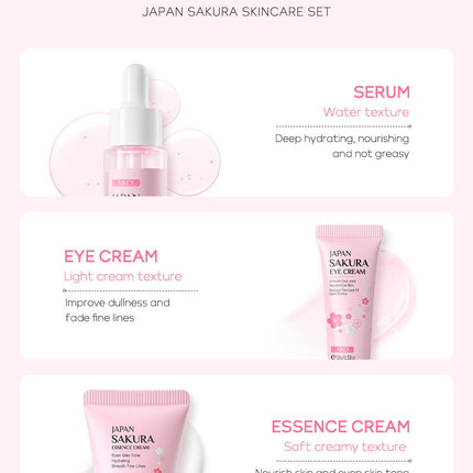 Cherry Blossom Skin Care Set 3 Pieces