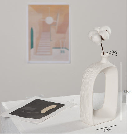 White ceramic vase