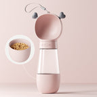 Cute pink / Drinking water and feeding