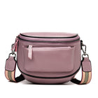 Fashion Lady Leather Diagonal Saddle Bag