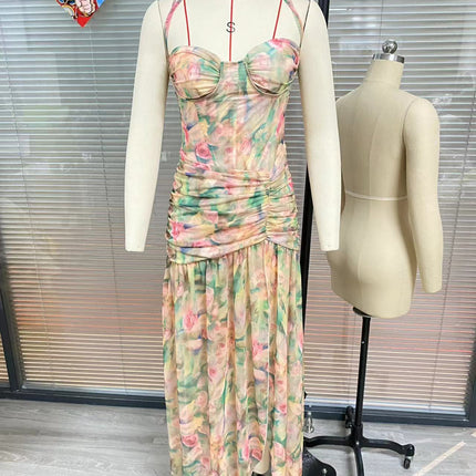 Hot Girl Print Holiday Casual Dress