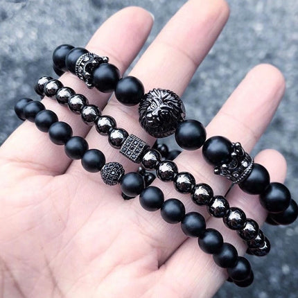 Fashion Luxury Charm Hand Men's Bracelet Handmade Beaded