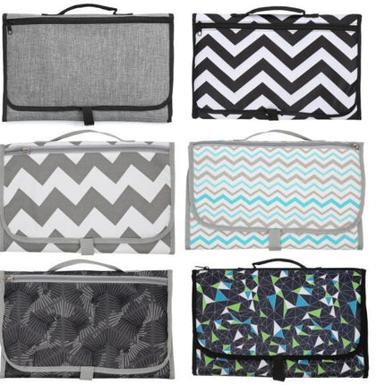 Baby Portable Foldable Washable Compact Travel Nappy Diaper Changing Mat Waterproof Baby Floor Mat Change Play Mat & Storage Bag