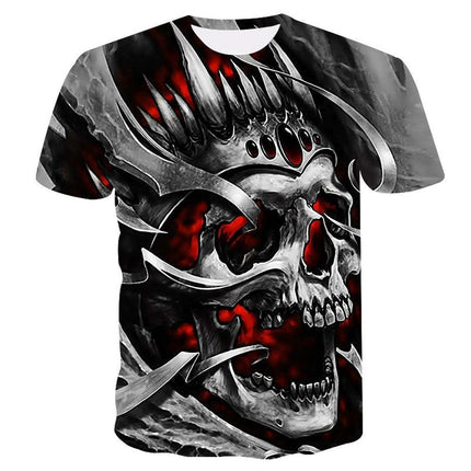 Summer 3D Digital Printing Men's And Women's Loose Short-sleeved T-shirt