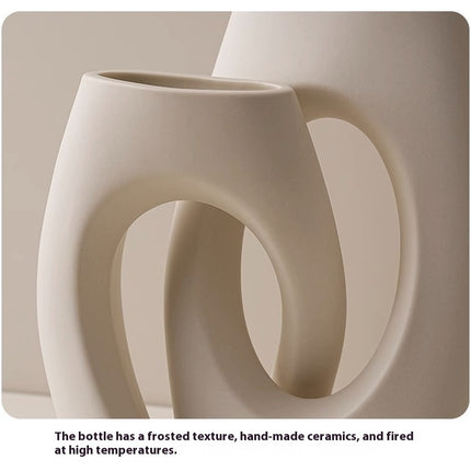 Creative Ceramic Vase Abstract Art Decoration Living Room Dining Table Shaped Vase Home Decoration