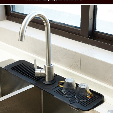 Silicone Faucet Splash-proof Pad Bathroom Kitchen Pad Splash-proof Water Draining Pad Faucet Bottom Large Thickened