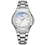 Women's White Steel Belt