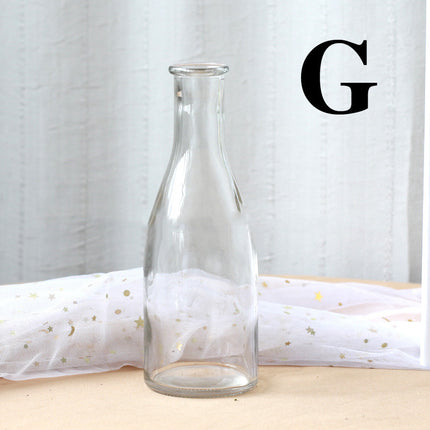 Clear glass vase