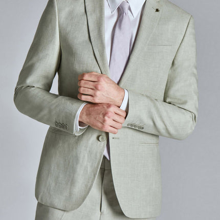 Men's Classic Solid Color Blazer And Pants Set