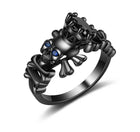 Vintage alloy set topaz jewelry
