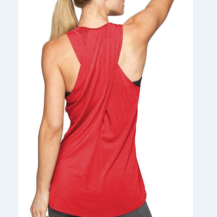 Yoga Shirt Active-Tank-Top Sports-Vest Racerback Gym Fitness Workout Women's Sleeveless