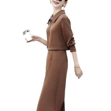 Mid-length Small Match With Coat Skirt