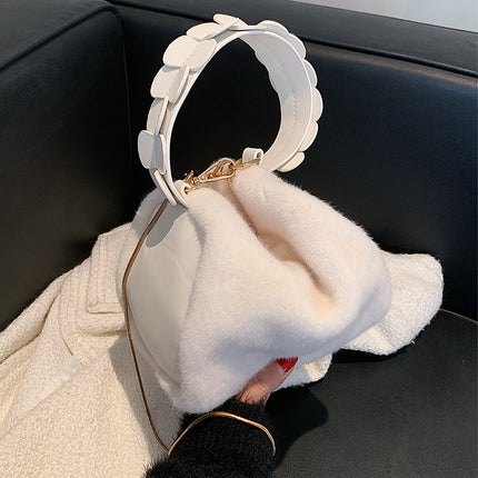 Autumn And Winter Small Furry Crossbody Hand Bag Female Bags