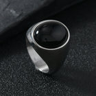 Stainless Steel Ring Casting Oval Natural