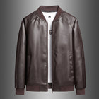 Men's Slim Fit Trendy Handsome Washed Leather Jacket