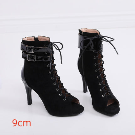Stiletto Peep-toe Mesh High Heel Sandals