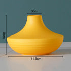Simple Solid Color Ceramic Vases European Flower Arrangement Plant Pots