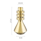 Gold Brushed Barbell Vase
