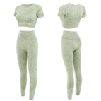 Green leggings set