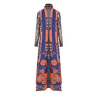 Plus Size Printed Cardigan Muslim Robe
