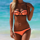 New Style Neoprene Screened Bikini Ladies Swimwear Swimsuit