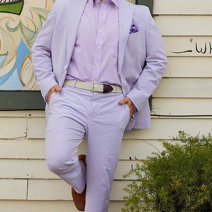 Two-piece Digital Printing Suit With Two Buttons Suit
