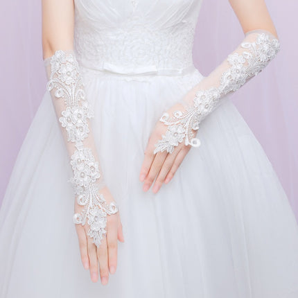 Bride Korean Gloves Wedding Dress