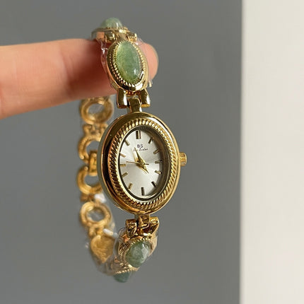 Jade Oval Small Dial Watch Female Bracelet
