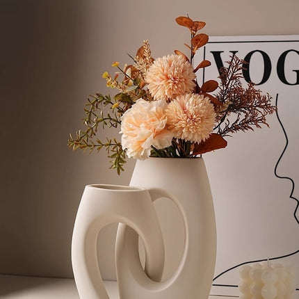 Creative Ceramic Vase Abstract Art Decoration Living Room Dining Table Shaped Vase Home Decoration