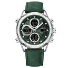 Alloy Leather Men's Business Watch Luminous Waterproof