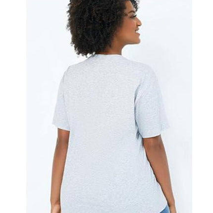 Neat White Basic Crewneck Short Sleeve Cotton Polyester Water Repellent Tops T Shirts Tee For Women