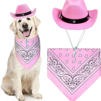 Cat Cowboy Costume Cat Cowboy Hat And Bandana Set Cat Halloween Costumes Cowboy Cat Pet Costume Funny Halloween Costumes For Cats Kittens Pets