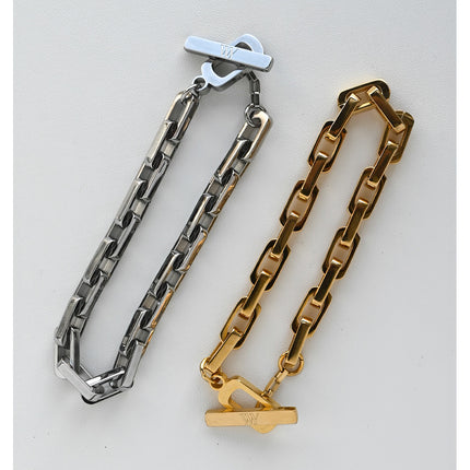 Square 316L Steel Bracelets Necklace For Men And Women