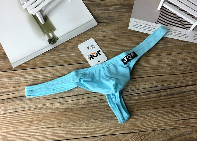 Pants men sports underwear men's cotton sexy no trace T-shaped U convex red low waist young male cotton.