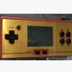 Wine red black button