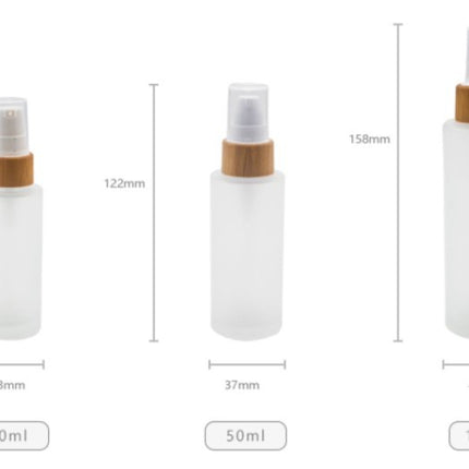 Small sample bottles of cosmetic bottles