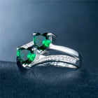 Wholesale of Platinum-plated Copper Rings Jewelry with Zircon Rings