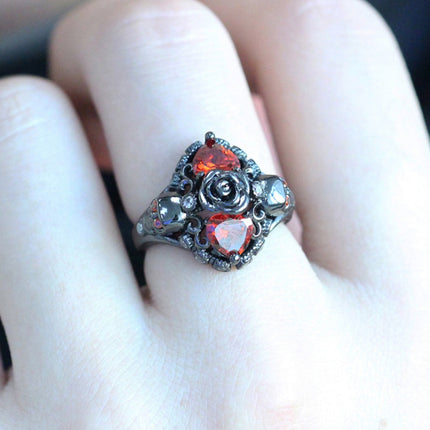 Vintage alloy set topaz jewelry